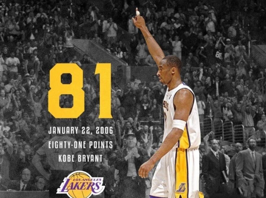 科比拿81分出手多少次